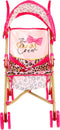 The Glam Crew Poppenbuggy Danny met Luipaardprint Roze/Goud