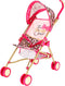 The Glam Crew Poppenbuggy Danny met Luipaardprint Roze/Goud