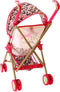 The Glam Crew Poppenbuggy Danny met Luipaardprint Roze/Goud