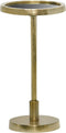 The Hamilton-bijzettafel-rond-antique goud-zwart glas
