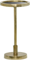 The Hamilton-bijzettafel-rond-antique goud-zwart glas