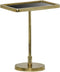 The Hamilton-rechthoek-bijzettafel-antique goud-zwart glas