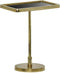 The Hamilton-rechthoek-bijzettafel-antique goud-zwart glas