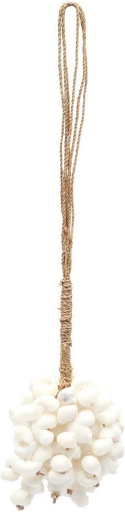 The Kai Tassel - Wit - Schelpenhanger | Woondecoratie | Bazar Bizar