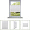 The Living Store Plisséjaloezie Crepe Stof - Wit 70x200 - Aluminium