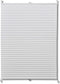 The Living Store Plisséjaloezie Crepe Stof - Wit 70x200 - Aluminium