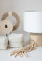 The Marble Disc on Stand - Wit - M
