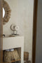 The Marble Disc on Stand - Wit - M