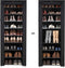 The Mash - Schoenenrek met 10 niveaus schoenenkast schoenenrek 160 x 58 x 28 cm voor ca. 27 paar schoenen,Groot, zwart