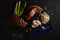 the Meatstick - MeatStick Mini X Set - Roestvast Staal - Blauw