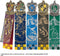 The Noble Collection Harry Potter Boekenlegger Crest Set van 5 Multicolours