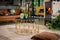 The Nolita Salontafel - Gouden Metalen Frame- Zwart Houten Blad