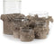 The Oh My Gee Kaarshouder - Beton Velvet - S - Set van 4