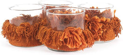 The Oh My Gee Kaarshouder - Roest Velvet - S - Set van 4