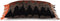 The Oh My Gee Kussenhoes - Zwart Oranje - 30x50