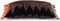 The Oh My Gee Kussenhoes - Zwart Oranje - 30x50