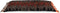 The Oh My Gee Kussenhoes - Zwart Oranje - 35x100