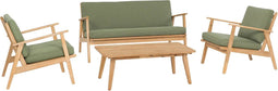 The Outsider Loungeset Bari Acaciahout Olijf Groen