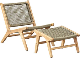 The Outsider loungestoel Sesto met hocker