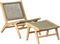 The Outsider loungestoel Sesto met hocker