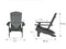 The Outsider Milan Loungestoel Adirondack Polywood Zwart