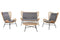The Outsider Milou Stoel-bank Loungeset Wicker Grijs