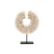 The Papua Shell Disc on Stand - White - S