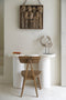 The Papua Shell Disc on Stand - White - S