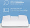 The Pillow Extra Comfort Zacht - Orthopedisch kussen Soft Latex - Hoofdkussen voor Nekklachten - Kussen voor Nek inclusief Velours Kussensloop - 63x36x15cm