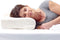 The Pillow Normaal Zacht - Orthopedisch kussen Soft Polyether - Hoofdkussen voor Nekklachten - Kussen voor Nek inclusief Velours Kussensloop - 63x36x15cm