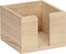 The Root - Houten houder voor memoblaadjes (memohouder) - 10,5 x 10,5 x 7,1cm