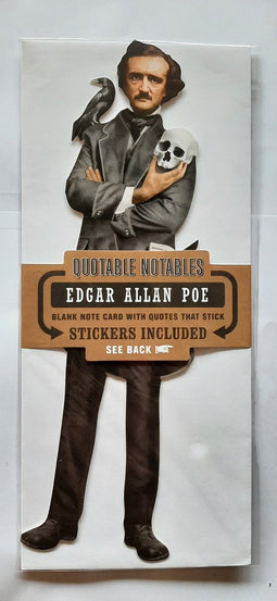 the unemployed philosophers guild edgar allen poe quotable notes bedankt wenskaart - verjaardagskaart- ansichtkaart – felicitatiekaart met Envelop