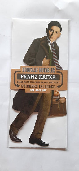 the unemployed philosophers guild frank kafka quotable notes bedankt wenskaart - verjaardagskaart- ansichtkaart – felicitatiekaart met Envelop