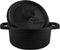 The Windmill BBQ pan S 2 ltr - gietijzeren pan met deksel en een vlakke bodem