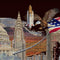 Thea Gouverneur Borduurpakket 544.05 - Amerika - Zwart Aida - 74 x 34 cm