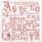 Thea Gouverneur - Borduurpakket met telpatroon - 2093 - Voorgesorteerde DMC Garens - Antieke Letters Merklap - Linnen - 34 cm x 34 cm - DIY Kit