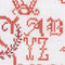 Thea Gouverneur - Borduurpakket met telpatroon - 2093A - Voorgesorteerde DMC Garens - Antieke Letters Merklap - Aida - 34 cm x 34 cm - DIY Kit