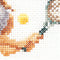 Thea Gouverneur - Borduurpakket met telpatroon - 3031A - Voorgesorteerde DMC Garens - Tennis - Aida - 16 cm x 17 cm - DIY Kit