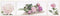 Thea Gouverneur - Borduurpakket met telpatroon - 433A - Voorgesorteerde DMC Garens - Pioenrozen - Aida - 82 cm x 20 cm - DIY Kit