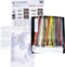 Thea Gouverneur - Borduurpakket met telpatroon - 450.05 - Voorgesorteerde DMC Garens - Amsterdam - Zwart Aida - 79 cm x 50 cm - DIY Kit