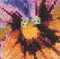 Thea Gouverneur - Borduurpakket met telpatroon - 454A - Voorgesorteerde DMC Garens - Viooltje - Aida - 10 cm x 10 cm - DIY Kit