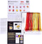 Thea Gouverneur - Borduurpakket met telpatroon - 519A - Voorgesorteerde DMC Garens - Rood-Gele Papegaai Tulp - Aida - 34 cm x 36 cm - DIY Kit