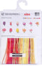 Thea Gouverneur - Borduurpakket met telpatroon - 519A - Voorgesorteerde DMC Garens - Rood-Gele Papegaai Tulp - Aida - 34 cm x 36 cm - DIY Kit