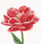 Thea Gouverneur - Borduurpakket met telpatroon - 520 - Voorgesorteerde DMC Garens - Rood-Witte Dubbele Tulp - Linnen - 34 cm x 36 cm - DIY Kit