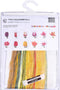 Thea Gouverneur - Borduurpakket met telpatroon - 522 - Voorgesorteerde DMC Garens - Gele Hybride Tulp - Linnen - 34 cm x 36 cm - DIY Kit
