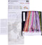 Thea Gouverneur - Borduurpakket met telpatroon - 554.05 - Voorgesorteerde DMC Garens - Amerikaanse Wilde Bloemen - Zwart Aida - 50 cm x 67 cm - DIY Kit