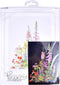 Thea Gouverneur - Borduurpakket met telpatroon - 554.05 - Voorgesorteerde DMC Garens - Amerikaanse Wilde Bloemen - Zwart Aida - 50 cm x 67 cm - DIY Kit