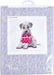 Thea Gouverneur - Borduurpakket met telpatroon - 737A - Voorgesorteerde DMC Garens - Puppy Went Shopping - Aida - 31 cm x 30 cm - DIY Kit