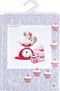 Thea Gouverneur - Borduurpakket met telpatroon - 741A - Voorgesorteerde DMC Garens - Puppy Bakken - Aida - 31 cm x 30 cm - DIY Kit