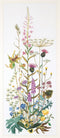 Thea Gouverneur - Borduurpakket met telpatroon - 821 - Voorgesorteerde DMC Garens - Wilde bloemen - Linnen - 45 cm x 110 cm - DIY Kit